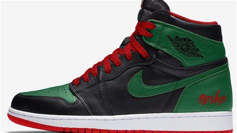 gucci jordans green and red|jordan 1 Gucci shoes.